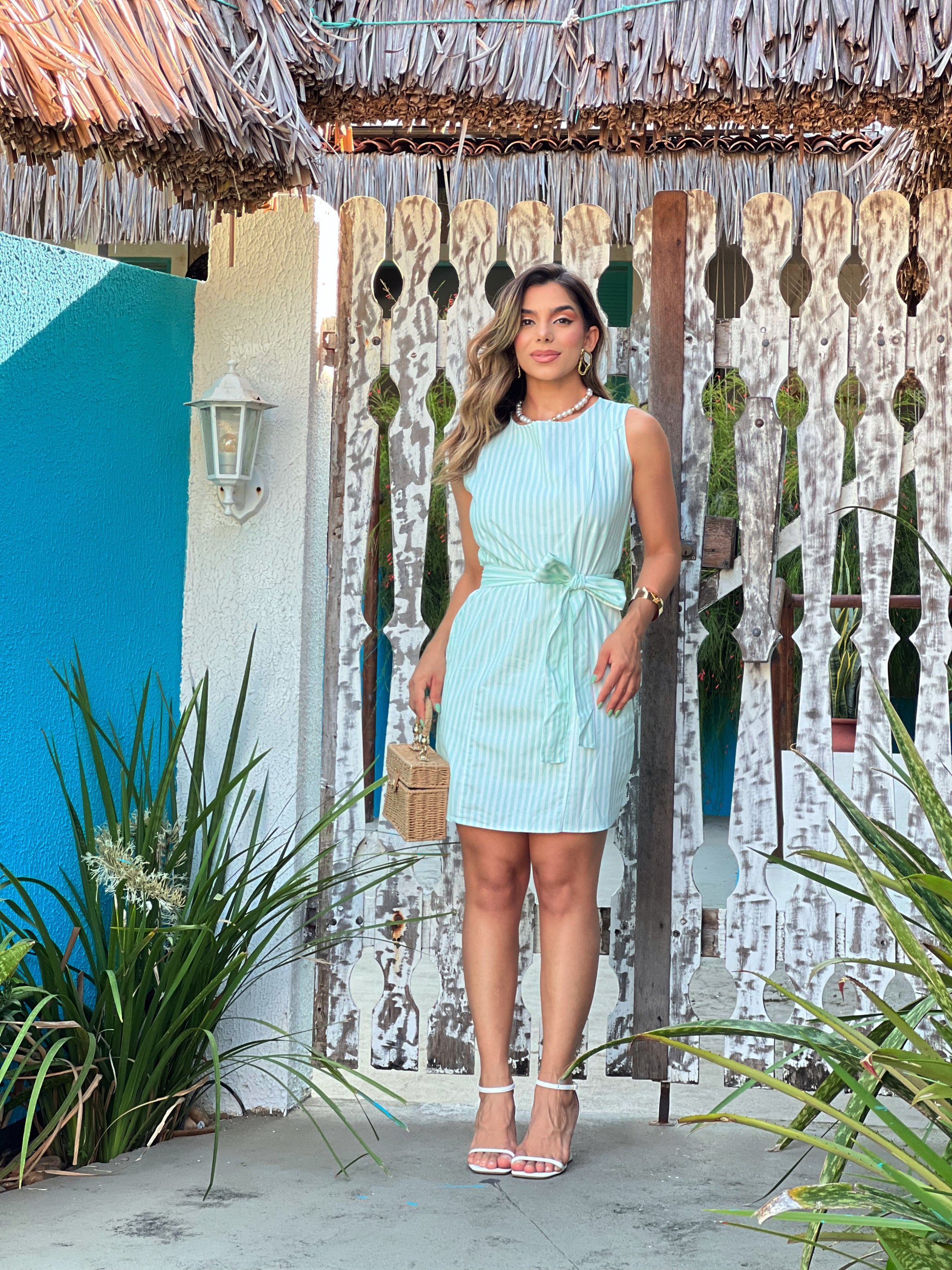 Vestido em Tricoline - Ref 1312