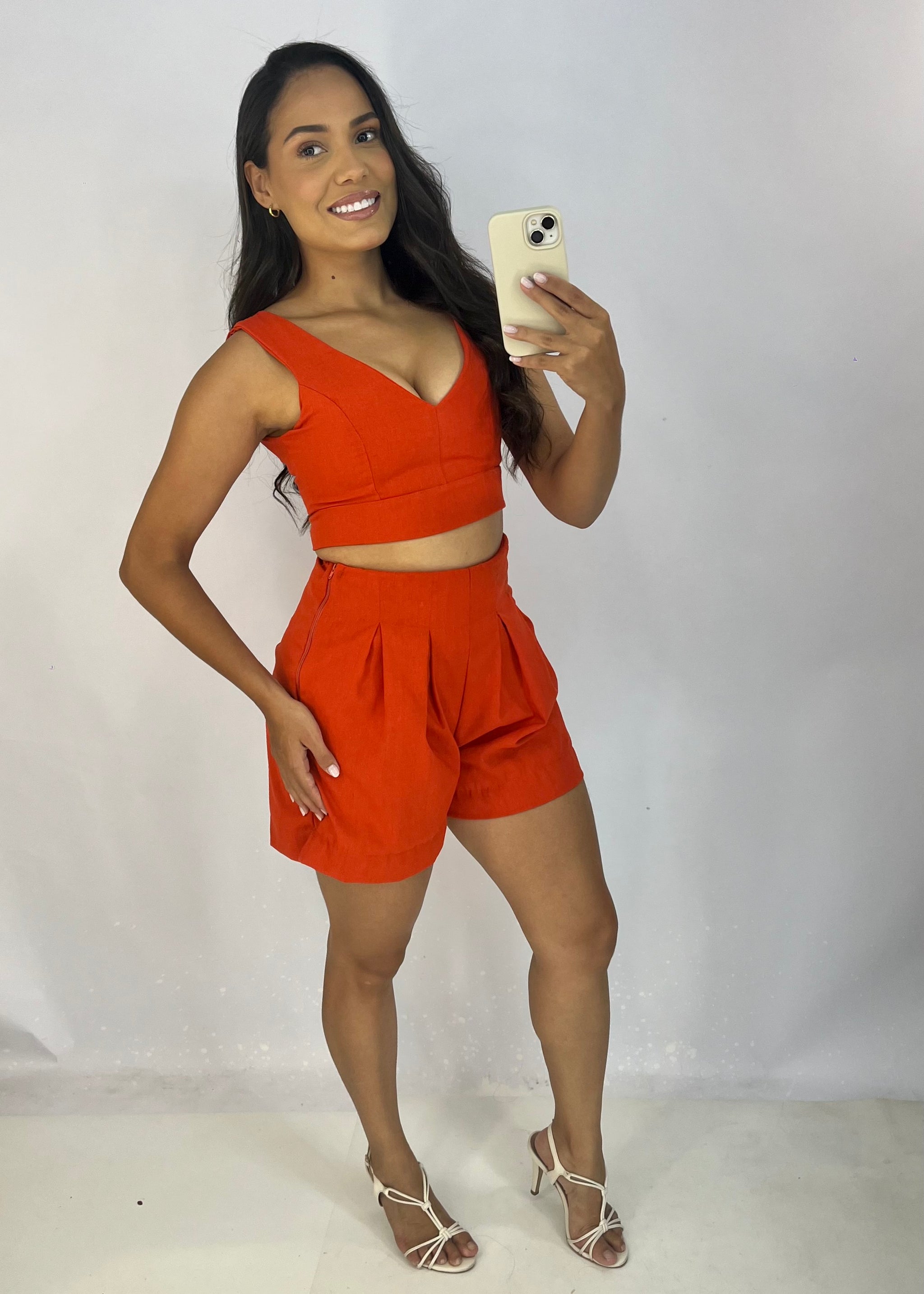 Cropped em Linho - Ref 5856