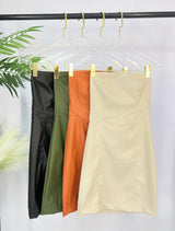 Vestido em Couro - Ref 6175
